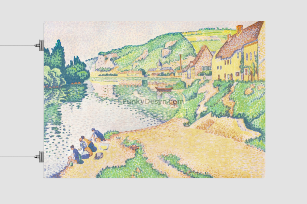 The Andelys (1895) Painting In High Resolution By Paul Signac 11.7X16.54 Inches/ Rolled Poster Decor