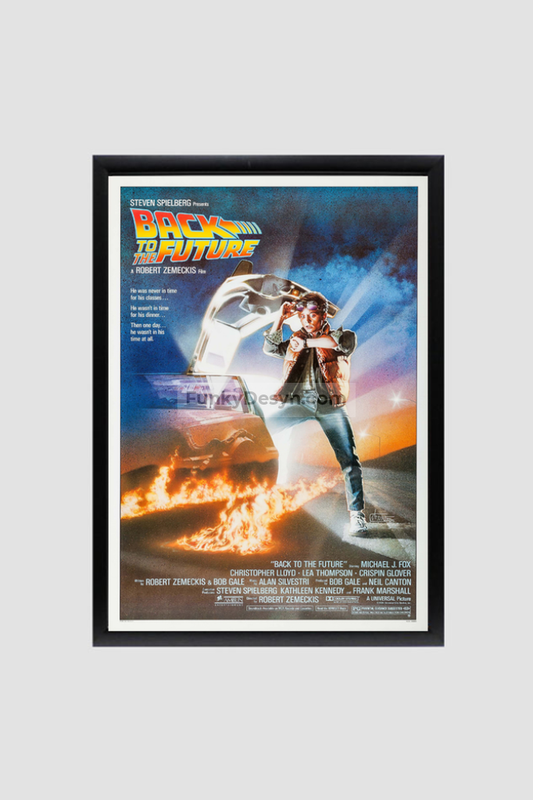 Back To The Future - 1985 8.3X11.7 Inches/ Black Framed Poster Decor