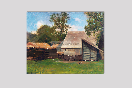 Farmyard with Ducks and Chickens (ca. 1872–1873) by Winslow Homer