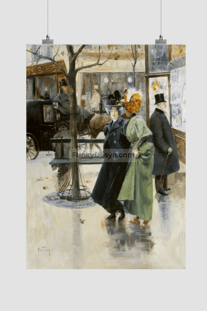 On the Boulevards (1895) by Louis Abel-Truchet