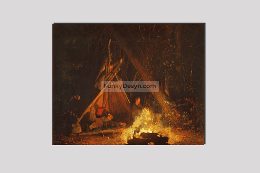 Camp Fire (1880) by Winslow Homer
