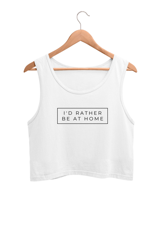 Black and White Minimalist Lifestyle - Crop Tank