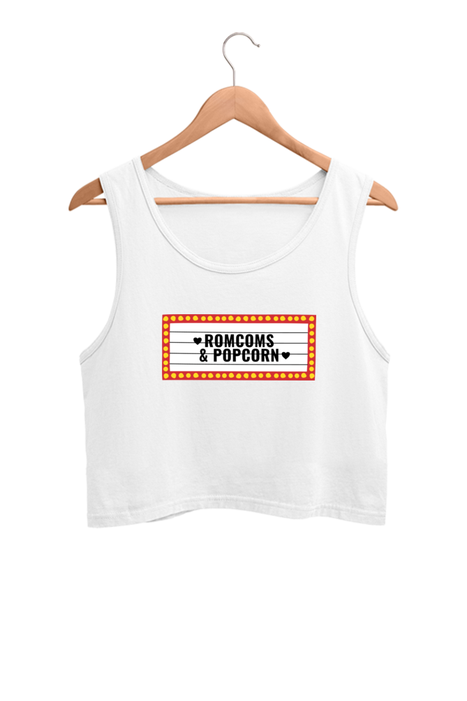 Black Red Yellow Marquee Modern Film Movies Pop Culture - Crop Tank