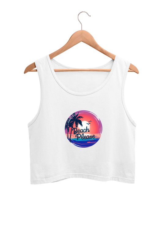 Beach Please - Crop Tank