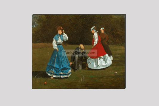 Croquet Scene (1866) by Winslow Homer