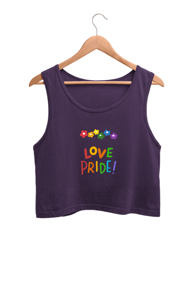 Love Pride - Crop Tank Tops