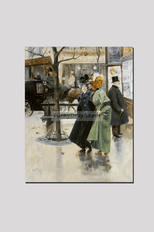 On the Boulevards (1895) by Louis Abel-Truchet