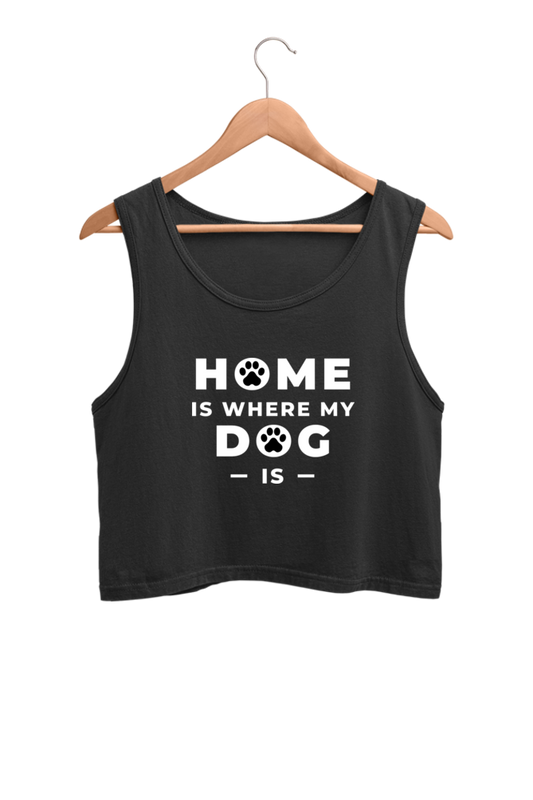 Black and White Fun Home and Lifestyle - Crop Tank