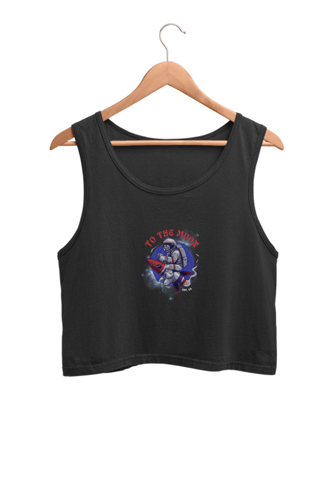 To The Moon - Crop Tanks