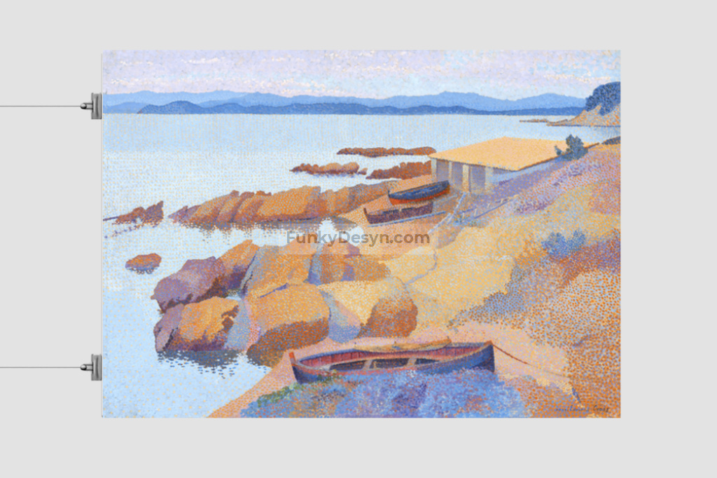 Calanque des Antibois (1891–1892) painting in high resolution by Henri-Edmond Cross