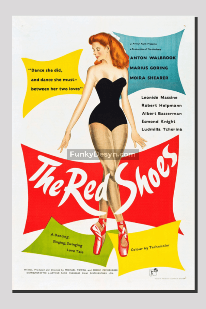 The Red Shoes -1948 20X30 Inches/ Wrapped Canvas Decor