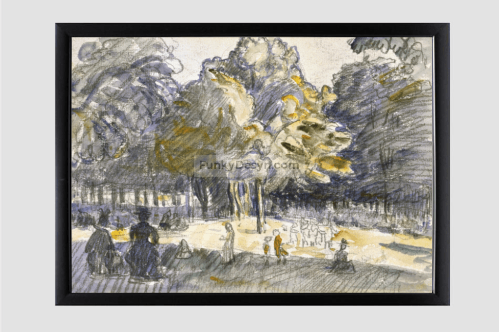 Study for 'Le Ranelagh (1899) painting i by Henri-Edmond Cross