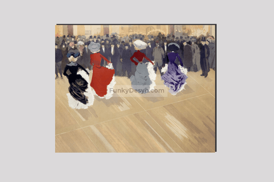 The quadrille at the Moulin-Rouge (1902) by Louis Abel-Truchet.