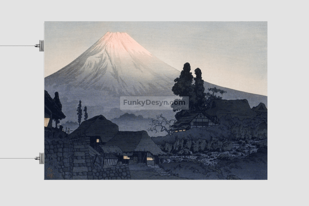 Mount Fuji From Mizukubo (1932) print in high resolution by Hiroaki Takahashi