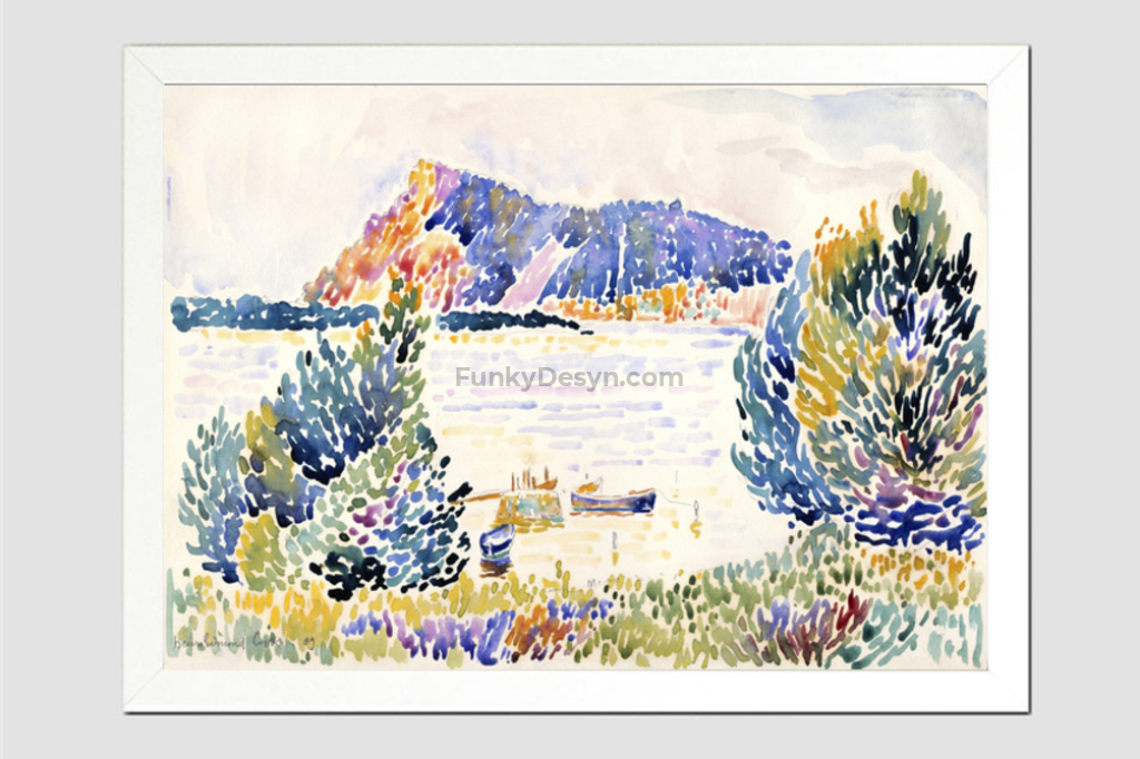 Cap Nègre (1909) painting in high resolution by Henri-Edmond Cross