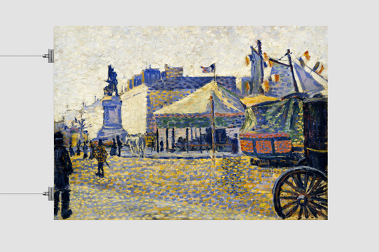 Place de Clichy (1887) painting by Paul Signac