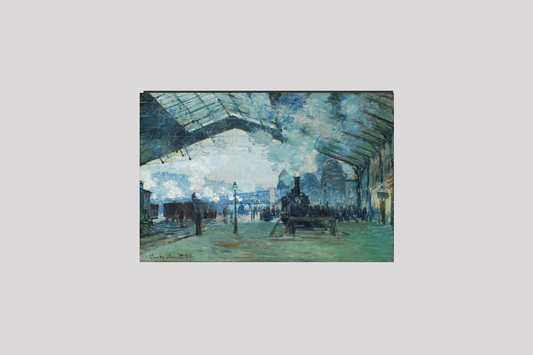 Arrival of the Normandy Train, Gare Saint-Lazare (1887) by Claude Monet