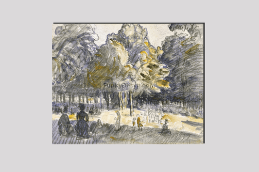 Study for 'Le Ranelagh (1899) painting i by Henri-Edmond Cross