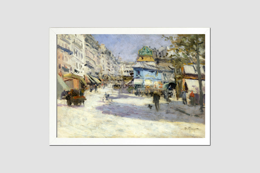 Rue Lepic, the corner of Rue Puget and Place Blanche (1890) by Louis Abel-Truchet