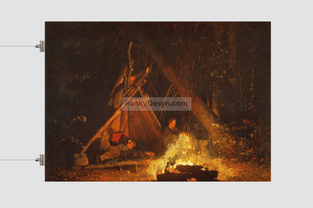 Camp Fire (1880) by Winslow Homer