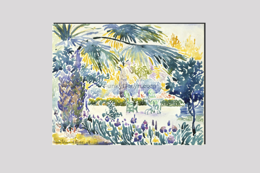 Garden of the Painter at Saint Clair (1908) painting by Henri-Edmond Cross