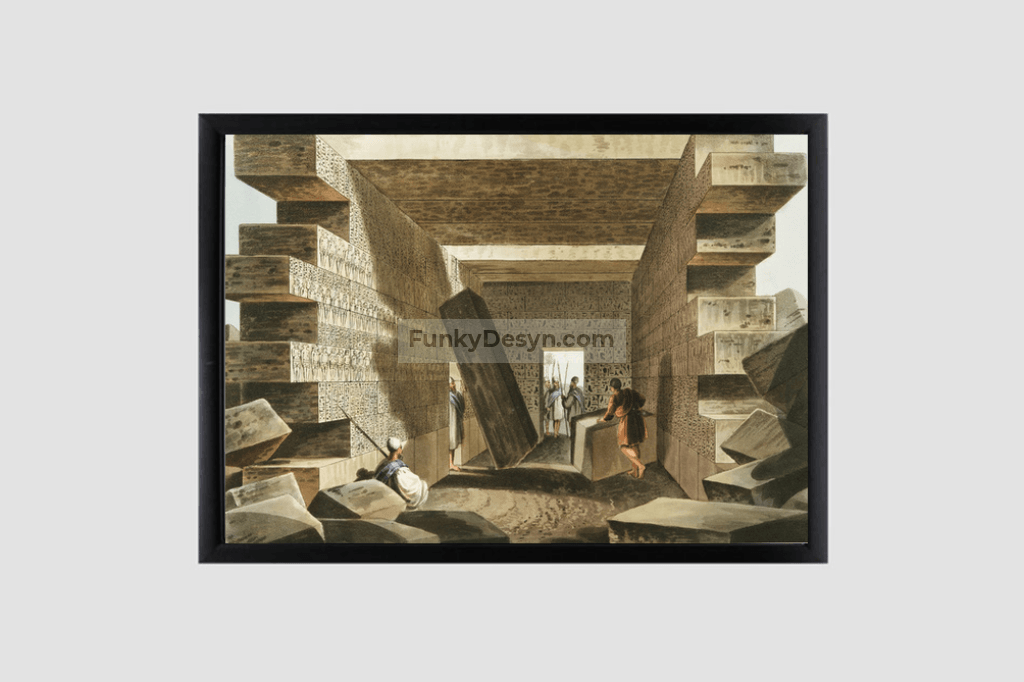 Interior of the Temple of Jupiter Ammon by Luigi Mayer (1755-1803).