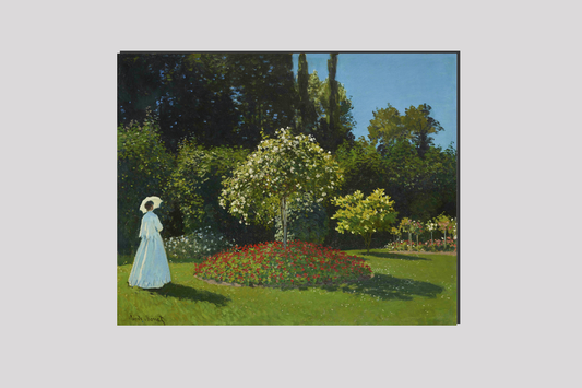 Monet's Lady in the garden (1867)