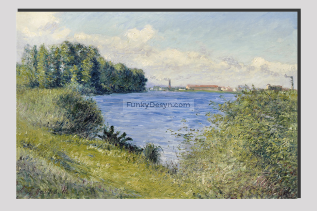 The Seine at Argenteuil (ca. 1892) painting by Gustave Caillebotte