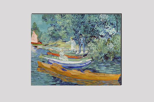 Vincent Van Goghs Bank Of The Oise At Auvers (1890) Famous Painting 16X20 Inches/ Wrapped Canvas