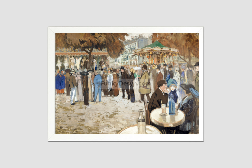 Fun fair, boulevard de Clichy (1910) by Louis Abel-Truchet