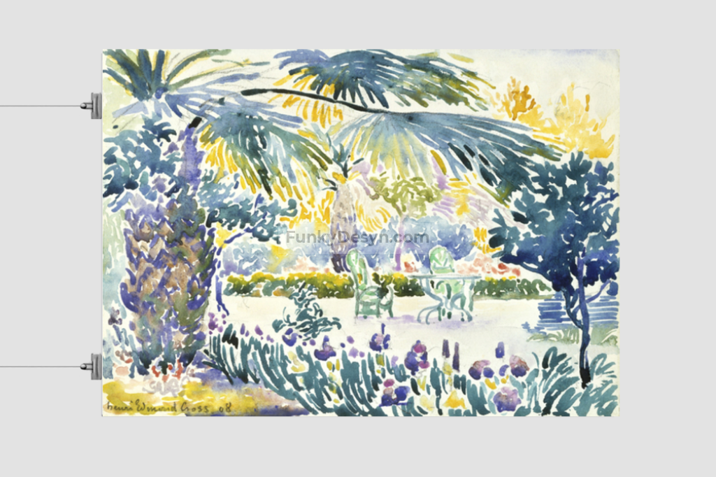 Garden of the Painter at Saint Clair (1908) painting by Henri-Edmond Cross