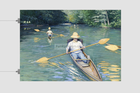 Skiffs (1877) painting by Gustave Caillebotte
