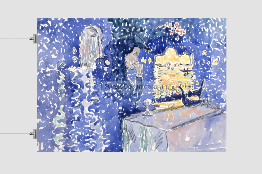 Venice Night of the Festival of the Redeemer (1903) painting in high resolution by Henri-Edmond Cross.