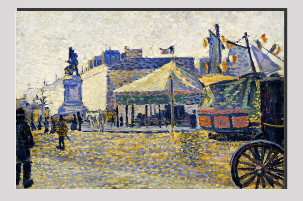 Place de Clichy (1887) painting by Paul Signac