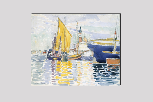 Venice-The Giudecca (1903) painting in high resolution by Henri-Edmond Cross