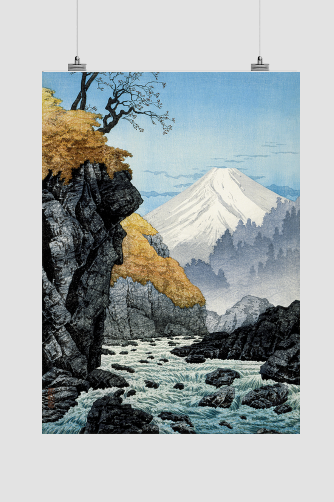 Foot of Mount Ashitaka (1932) print in high resolution by Hiroaki Takahashi.