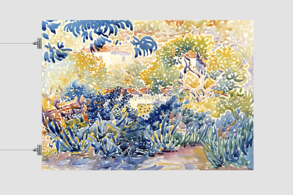 The Artist's Garden at Saint-Clair (1904–1905) painting by Henri-Edmond Cross