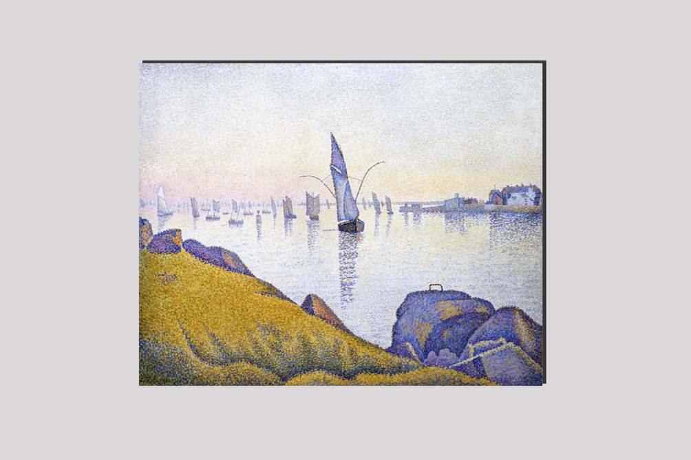 Evening Calm, Concarneau, Opus 220 (Allegro Maestoso) (1891) painting by Paul Signac