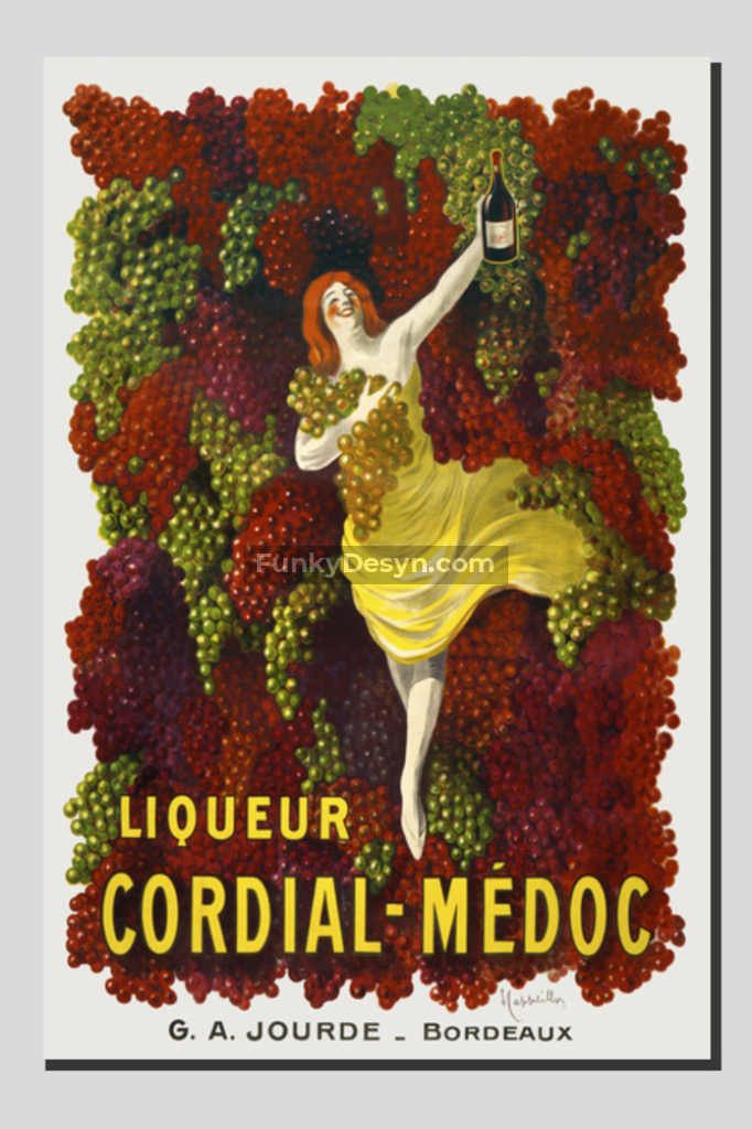 Liquer Cordial-Médoc, G. A. Jourde - Bordeaux (1907) by Leonetto Cappiello.