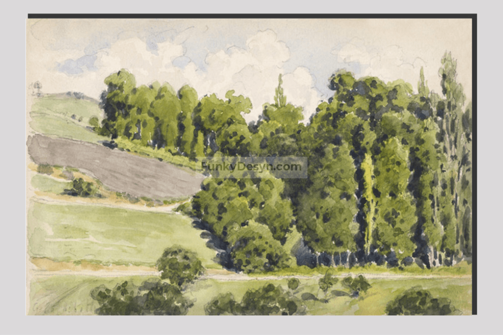 Sketchbook (ca. 1883–1887) painting in high resolution by Gustave Caillebotte.