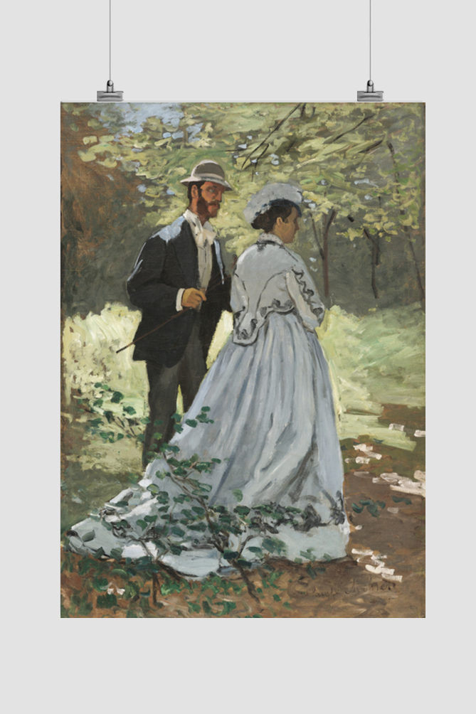 Bazille and Camille (1865) by Claude Monet