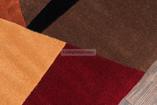 New Wave Hand-Tufted Rug, Pomegranat