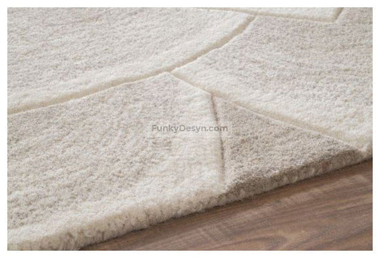 Hand-Tufted Floral Transitions Area Rug, Ivory