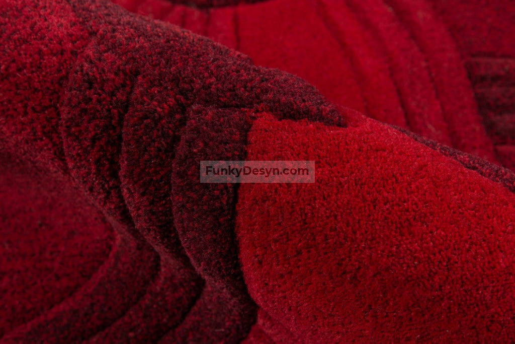Delhi Hand-Tufted Rug, Red