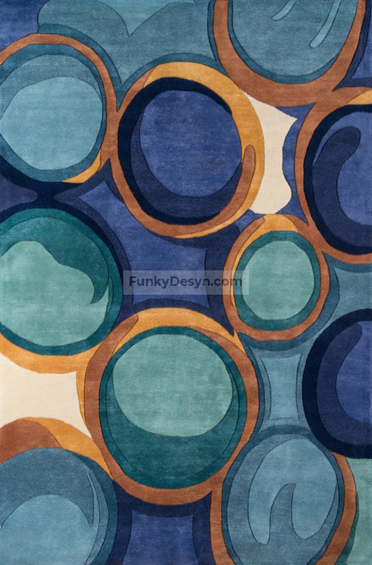 New Wave Blue Rug