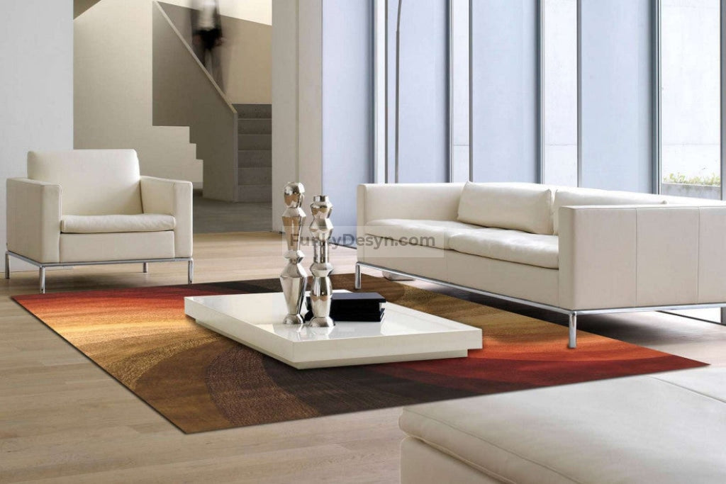 Hand-tufted Wool Multicolored Contemporary Abstract Swirl Rug