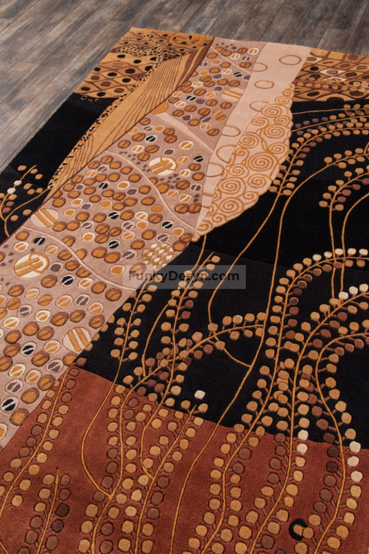 New Wave Hand-Tufted Rug, Black