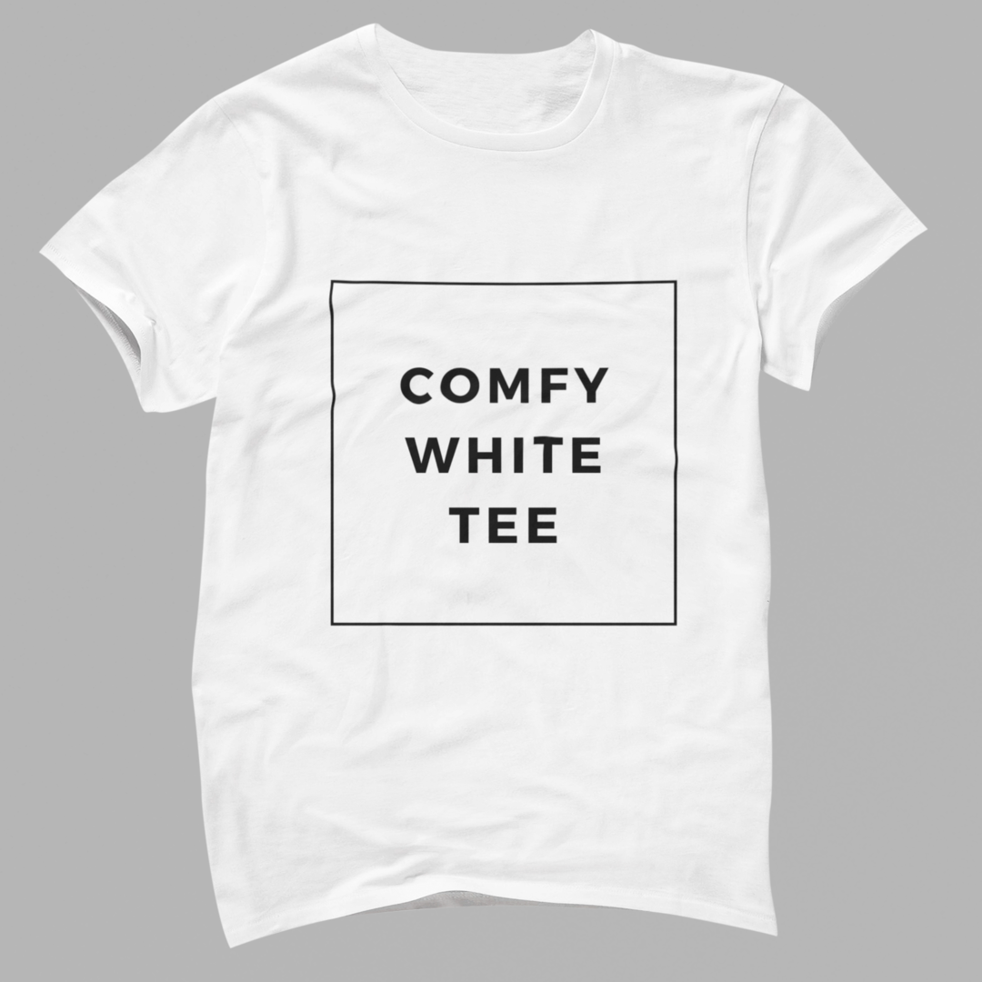 Comfy White Tee - Unisex T-Shirts