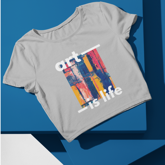 Art is life - Crop Top