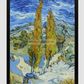 The Poplars At Saint-Rémy (1889) By Vincent Van Gogh. 11.7X16.54 Inches/ Black Framed Poster